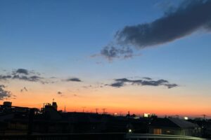 夕暮れの空